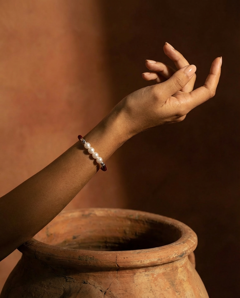 Pulsera Burdeos